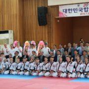 Gruppenbild Daehan Minguk Hapkido. Internationale Meisterschaften in Korea, 2016.